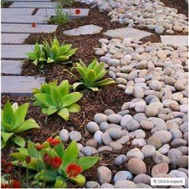 Gorgeous garden decoration with stone