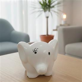 CERAMIC ELEPHANT PLANTER