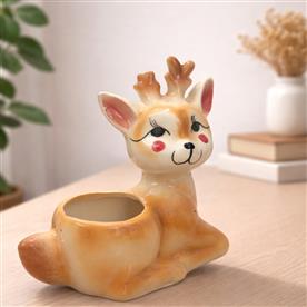 DEER CERAMIC PLANTER