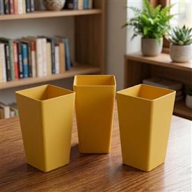 CRYSTAL POT SET OF 3  