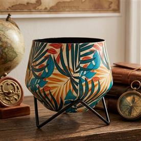 DECORATIVE METAL  POTS WITH STAND  