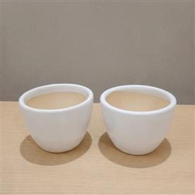 MINI ROUND CERAMIC POT 2 SET 