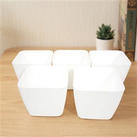 SQUARE PLASTIC PLANTER 5 SET 